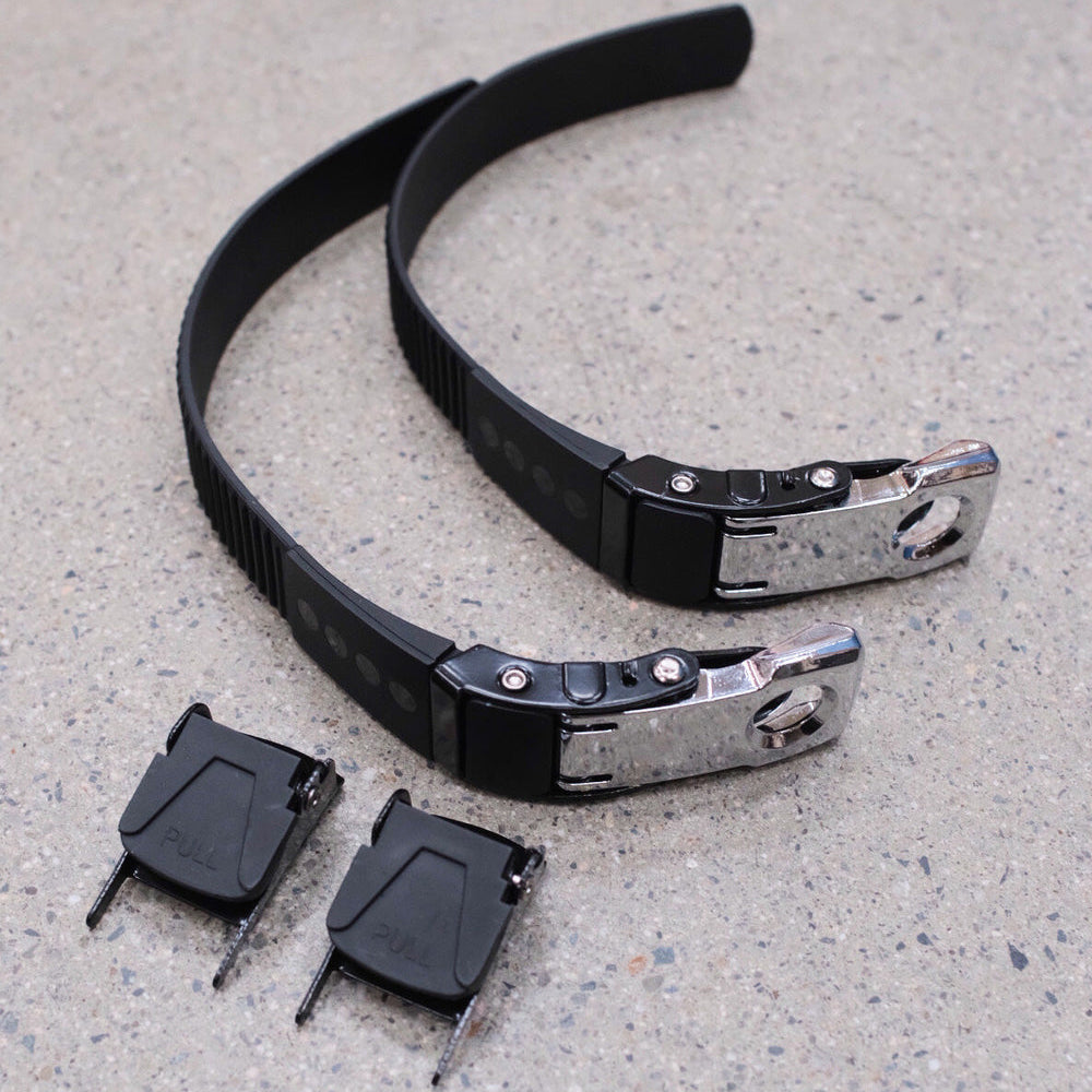 Top Buckle SBM3 909 Silver Buckle 21cm black pair