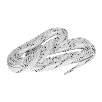 Waxed Hockey laces white 305cm/120”