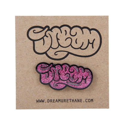 Enamel Pin Glitter Pink