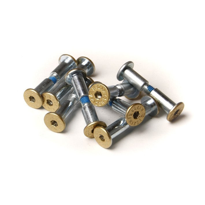 Axle Double 8mm Fluid Allen/Hex gold 8-pack
