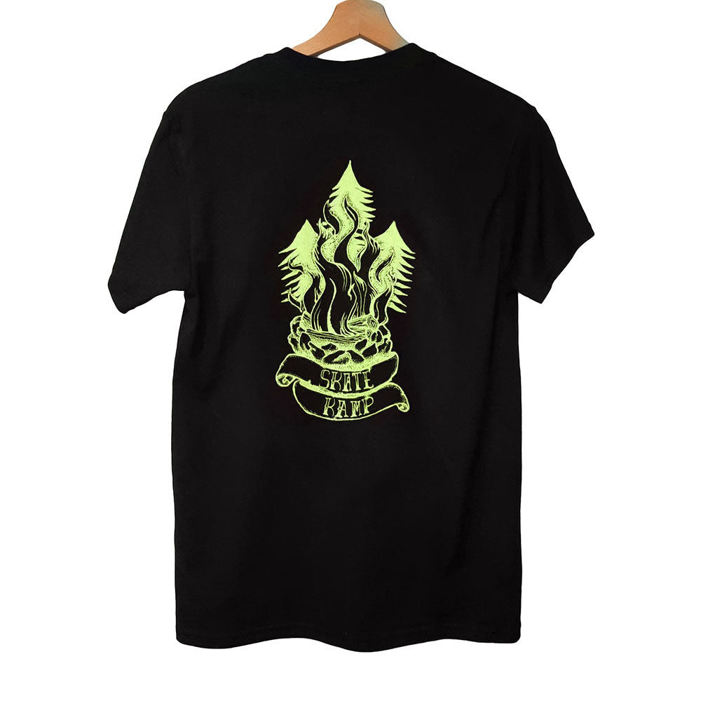 Skatekamp shirt black/lime