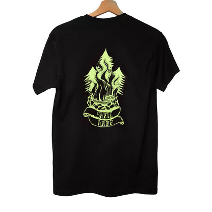 Skatekamp shirt black/lime