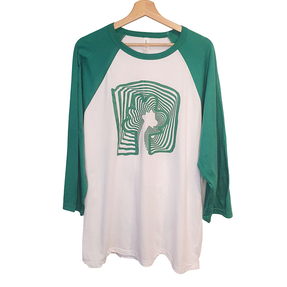 Baseball shirt Psych green