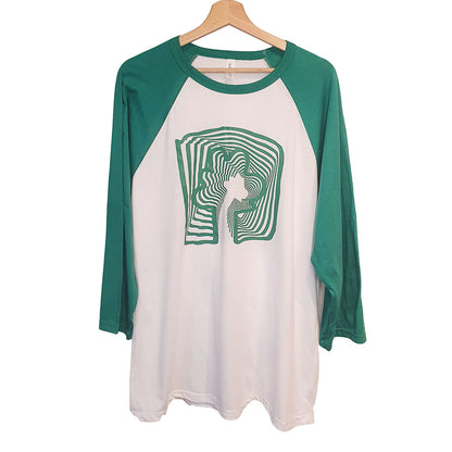 Baseball shirt Psych green