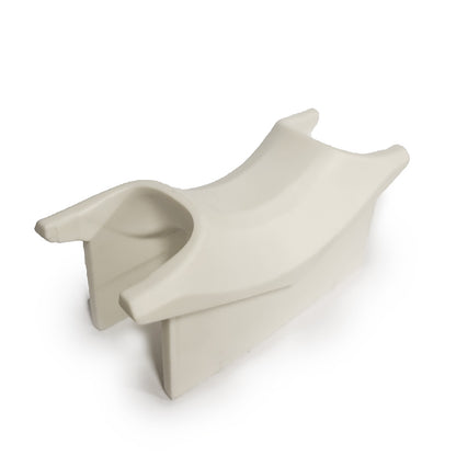 H-Block Plastic white pair