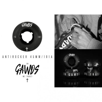 Antirocker 45mm/101A black 4-pack