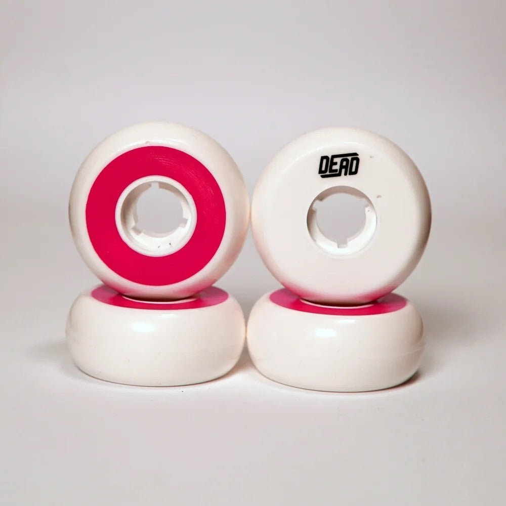 white/fuchsia wheels 58mm/92A 4-pack
