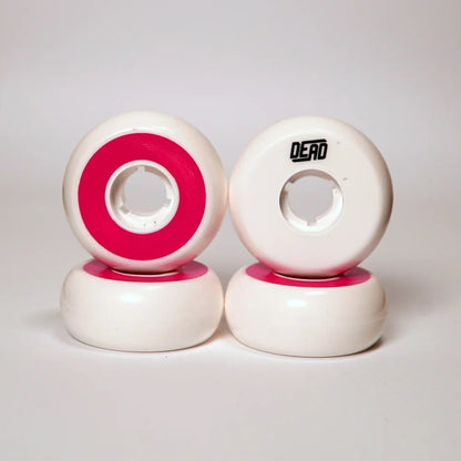 white/fuchsia wheels 58mm/92A 4-pack