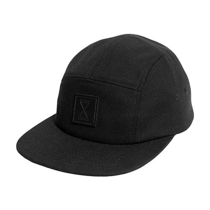 5 panel "Sanduhr" black