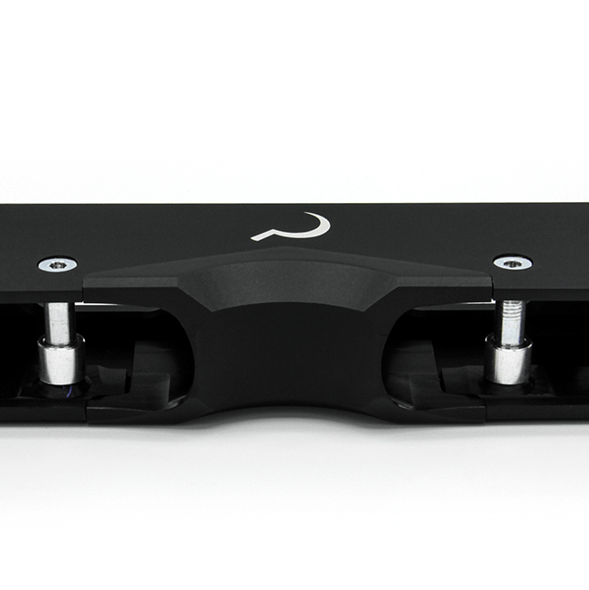 H-Block Aluminium black pair