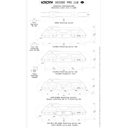 165mm CL Decode Pro 4x110mm 3x125mm 335mm bright