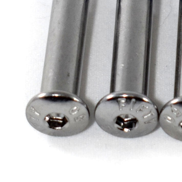 Axle Double 8mm Balance Allen/Hex silver 8-pack