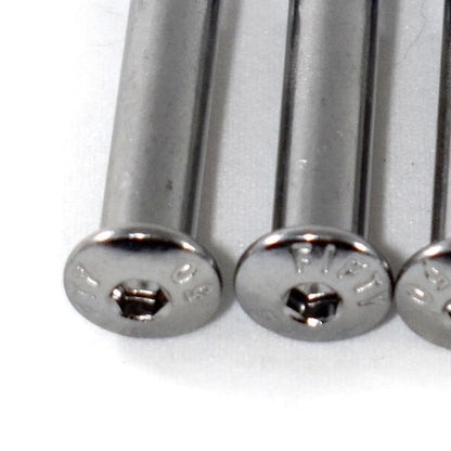 Axle Double 8mm Balance Allen/Hex silver 8-pack