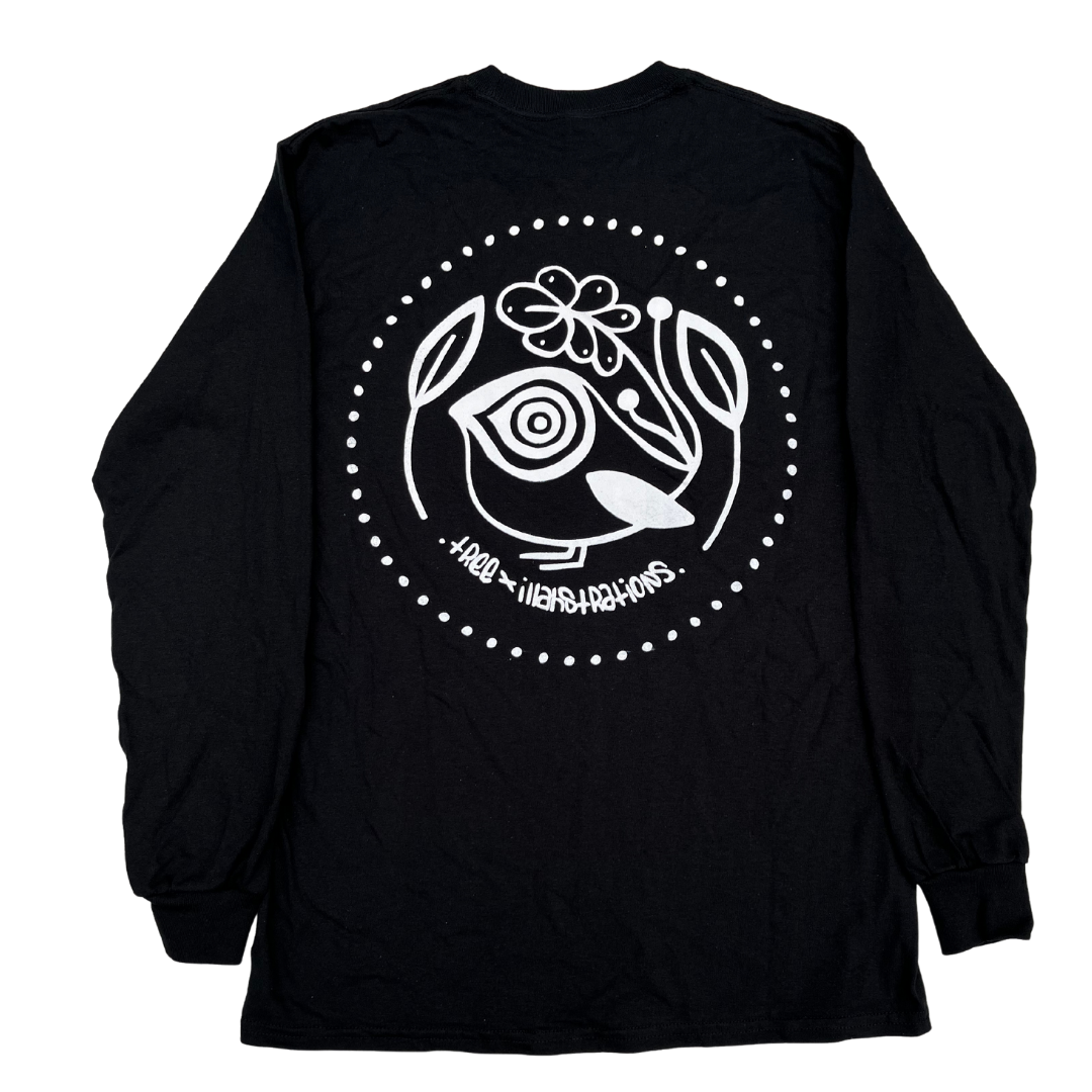 Tree X Illahstrations long sleeve black
