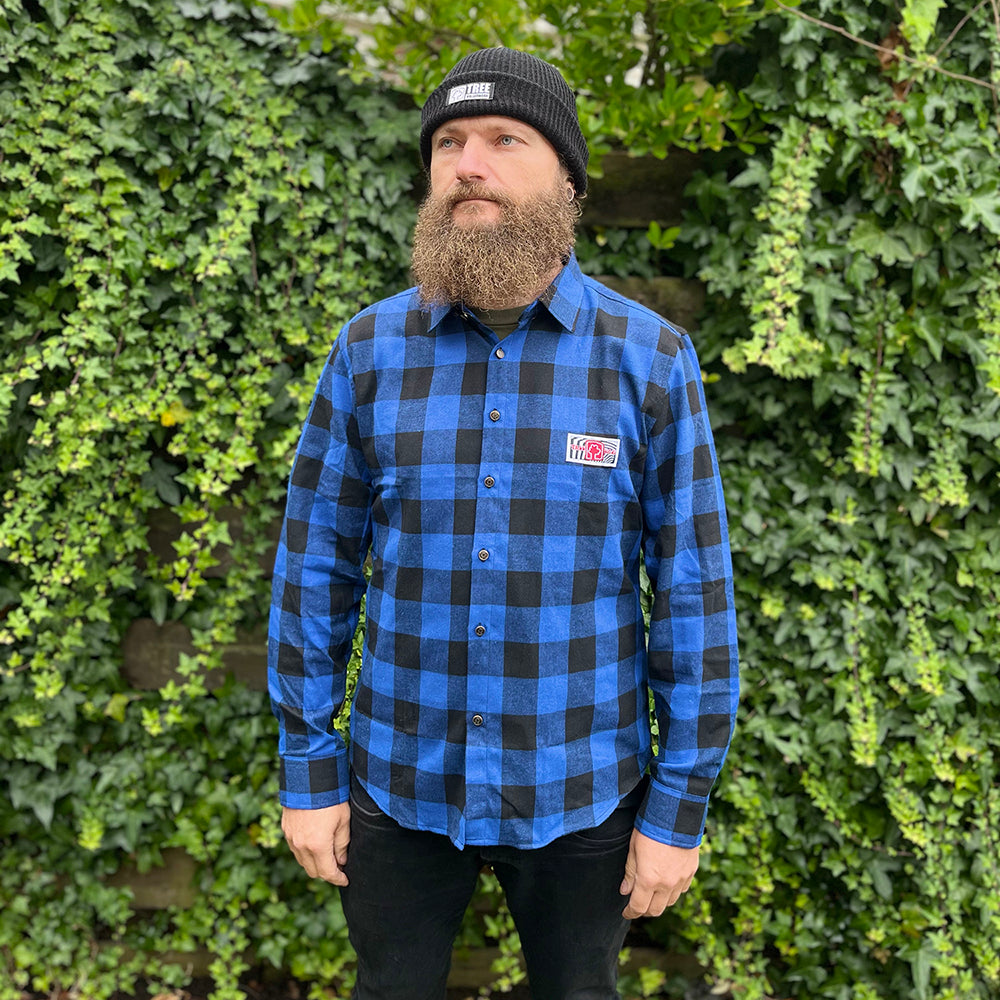 Flannel blue