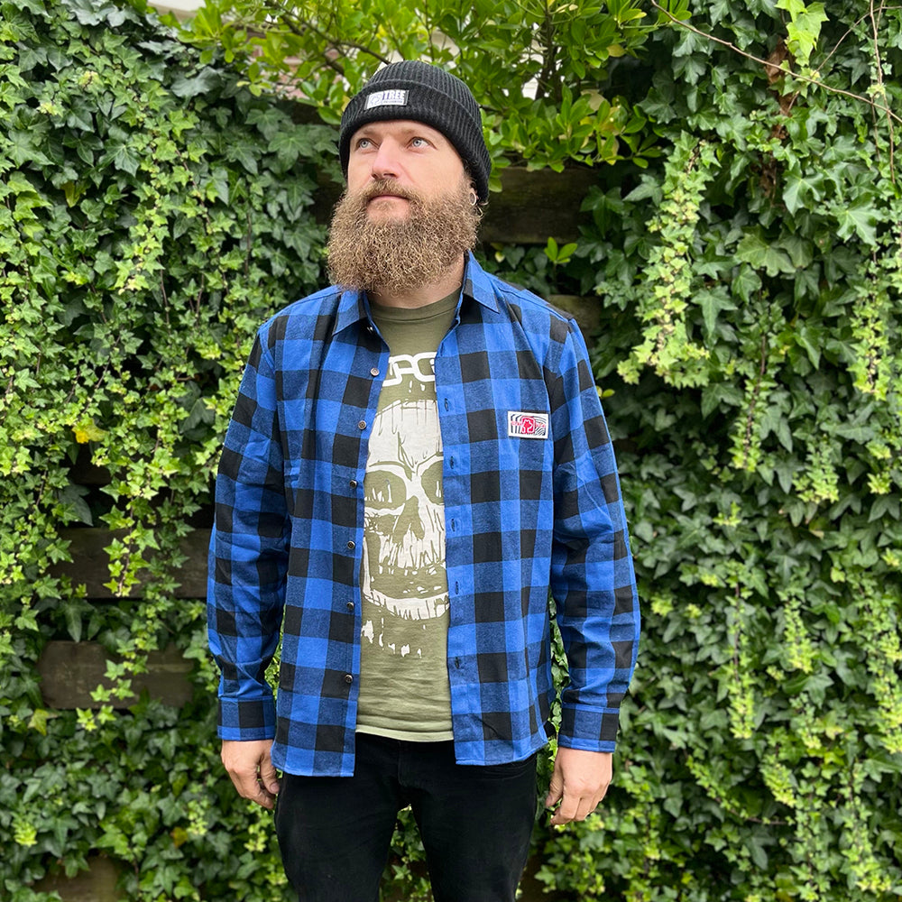 Flannel blue