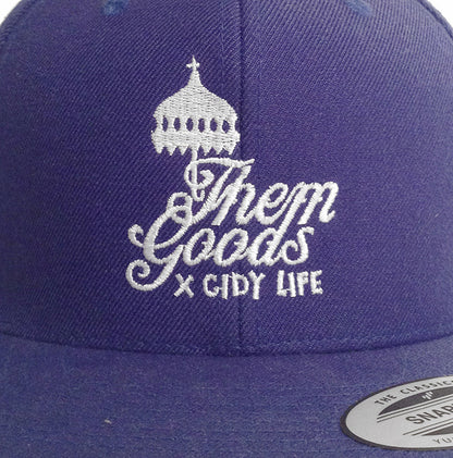 Cidy life x Them goods snap back blue
