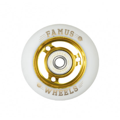 Metal Core 68mm/88A white/gold 4-pack + bearings