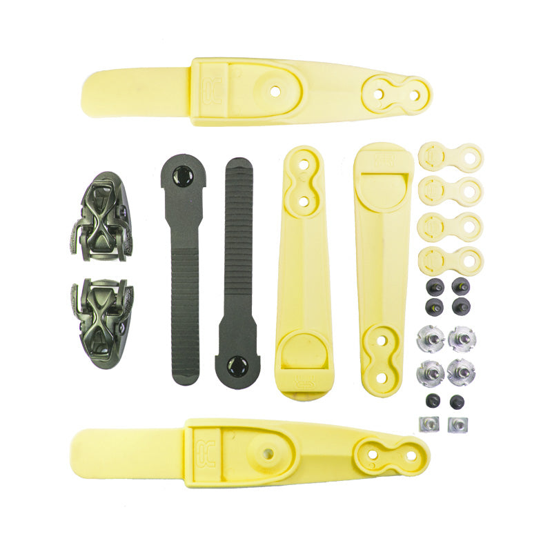 Ankle buckle SBM2 Double Strap Spider set yellow
