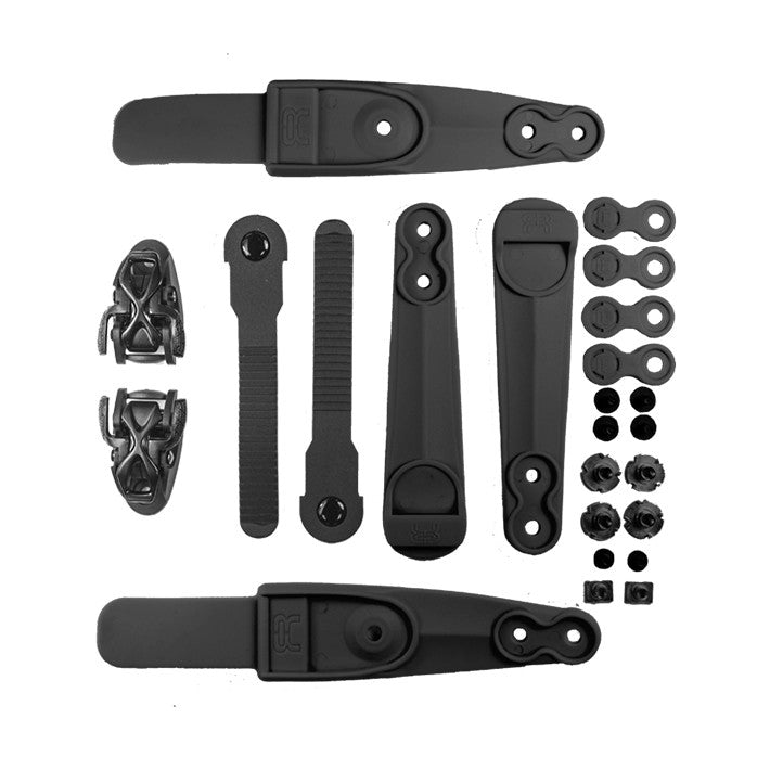 Ankle buckle SBM2 Double Strap Spider set black