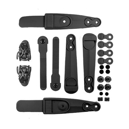 Ankle buckle SBM2 Double Strap Spider set black