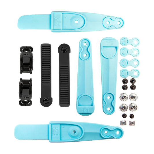 Ankle buckle SBM2 Double Strap logo set light blue