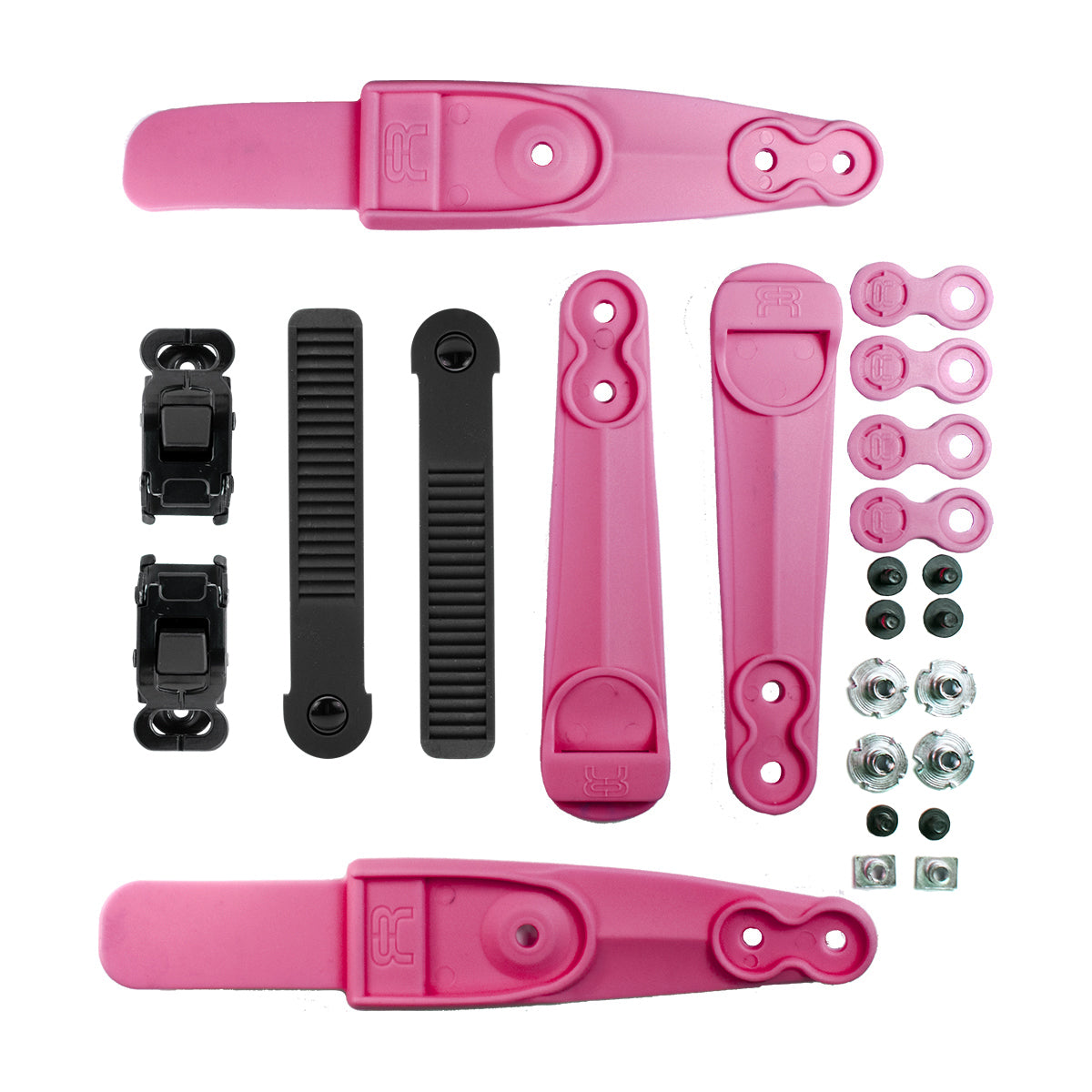 Ankle buckle SBM2 Double Strap logo set pink