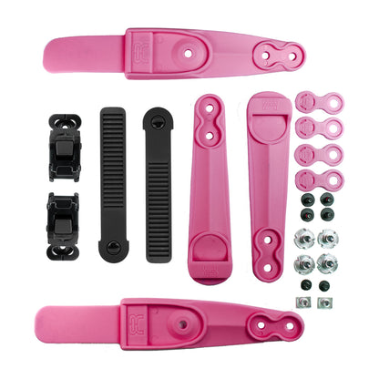 Ankle buckle SBM2 Double Strap logo set pink