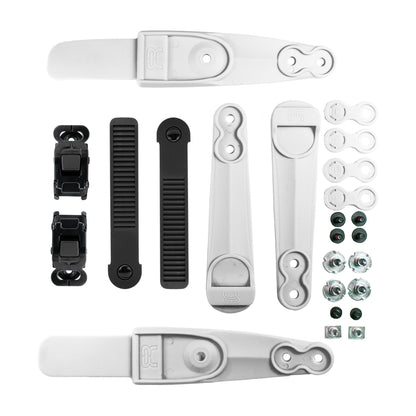 Ankle buckle SBM2 Double Strap logo set white