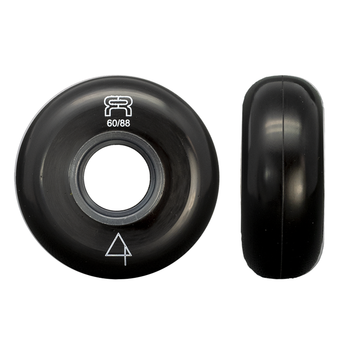 60mm/88A Black 4-pack