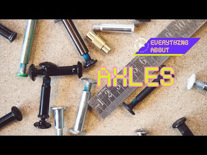 Axle Double 6.3mm L37 Allen/Hex blue pcs