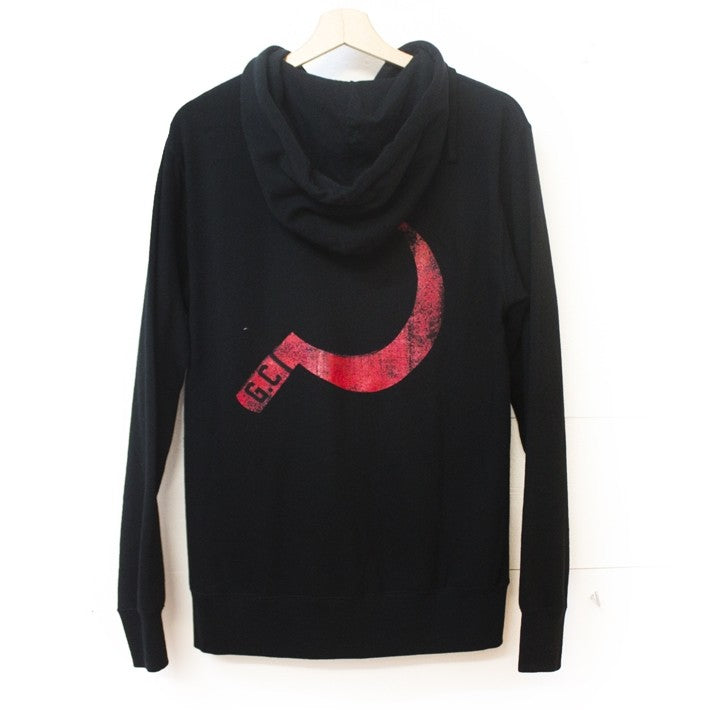 Sickle Zip-Up hoodie black