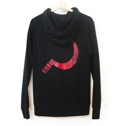 Sickle Zip-Up hoodie black