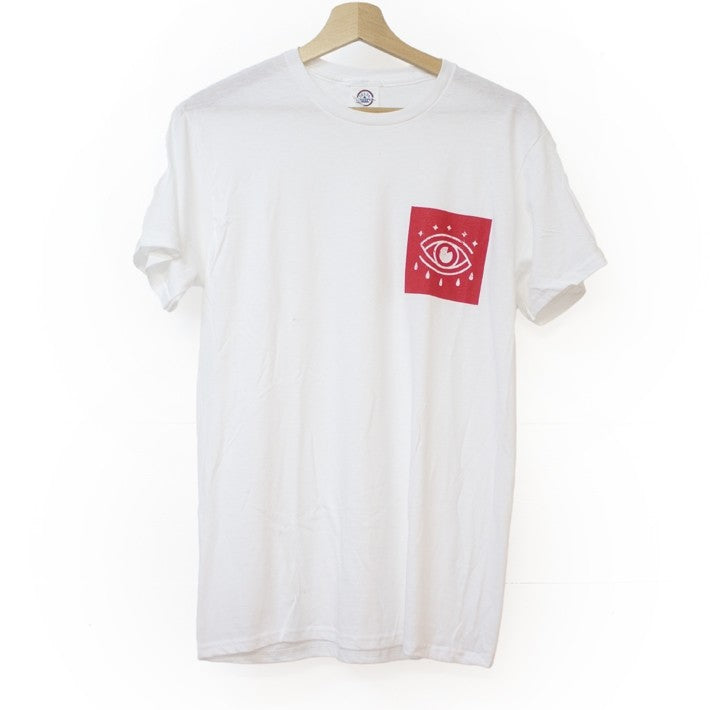 Boxed Eye shirt white