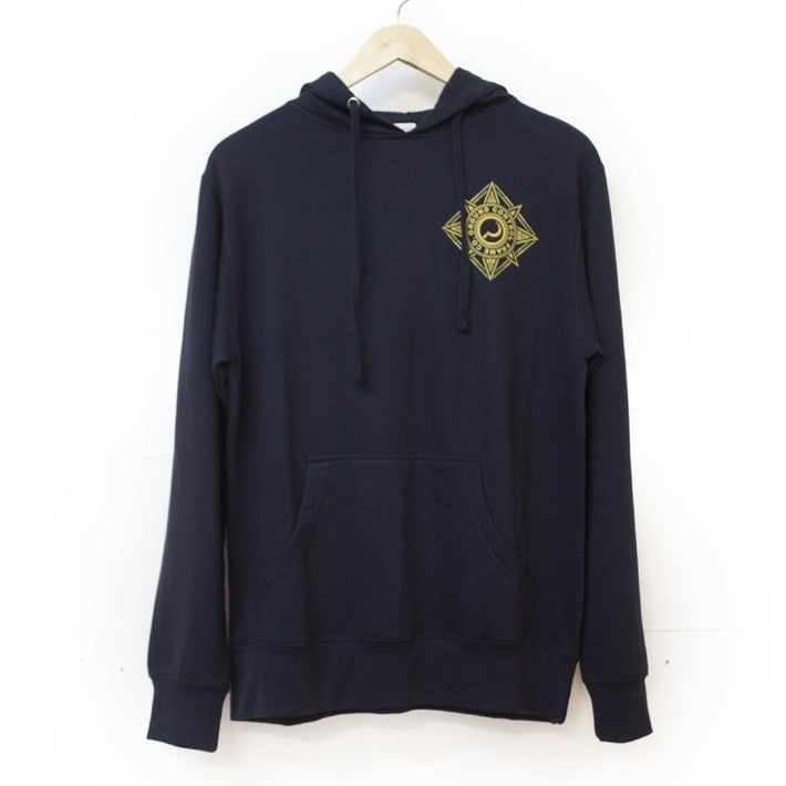 Crest hoodie navy