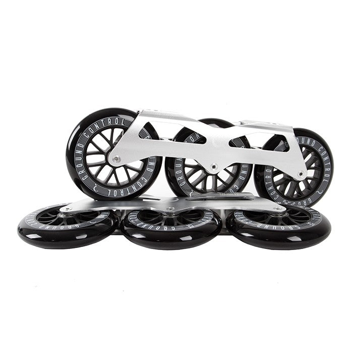 UFS Tri-Skate Frame 3x125mm silver set