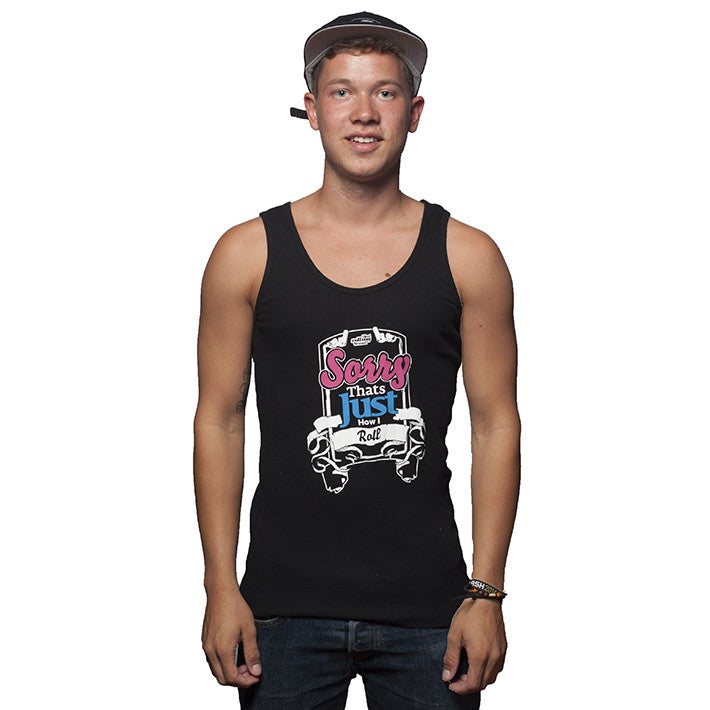 How I Roll Tank Top black