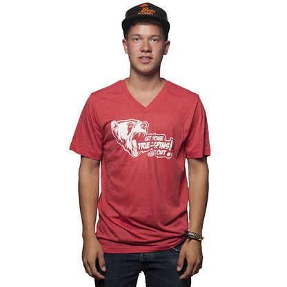 True Spin V-neck red