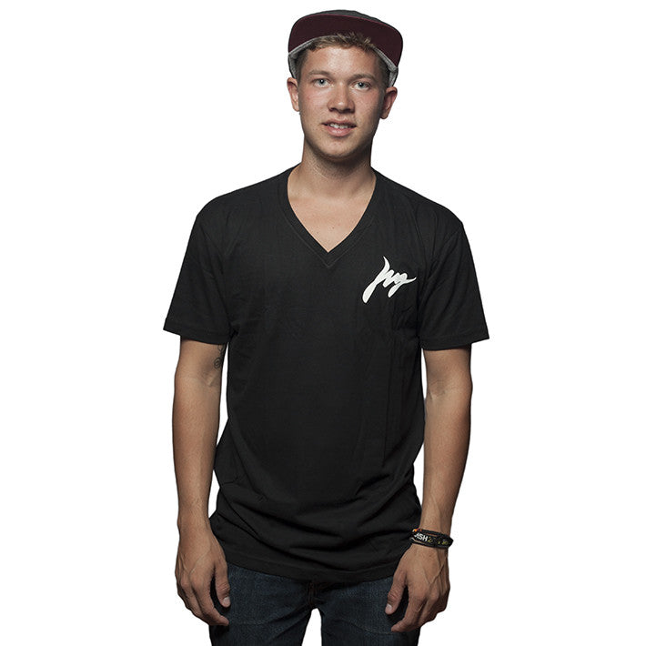 V-neck Black T-shirt