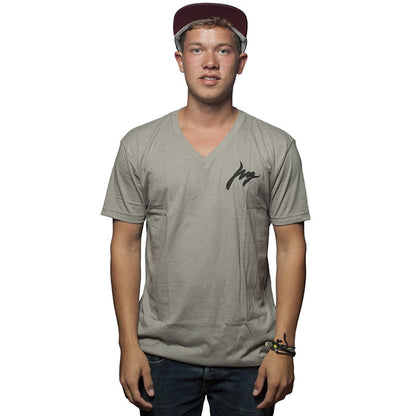 V-neck Grey T-shirt