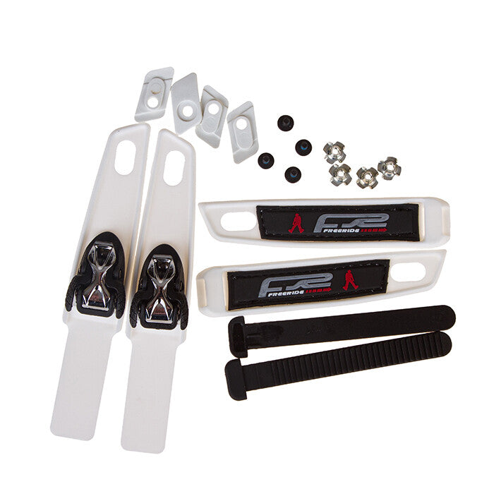 Ankle buckle SBM2 Double Strap set white