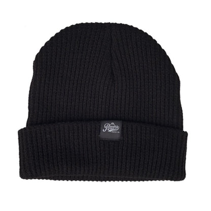 Beanie woven knit black