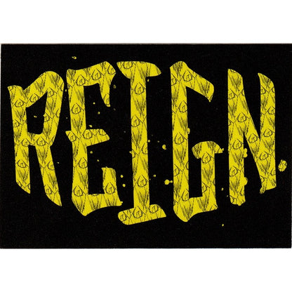 black/yellow Sticker 7x5cm