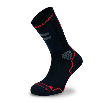 high performance socks black/red