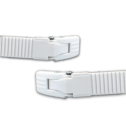 Top Buckle SBM3 Plastic 21cm pair white