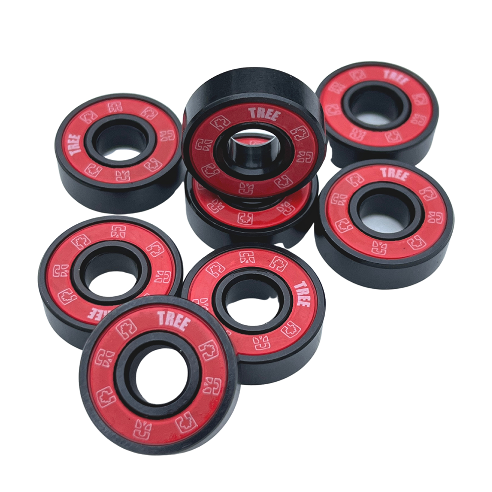 Abec 7 Bearings red 8-pack