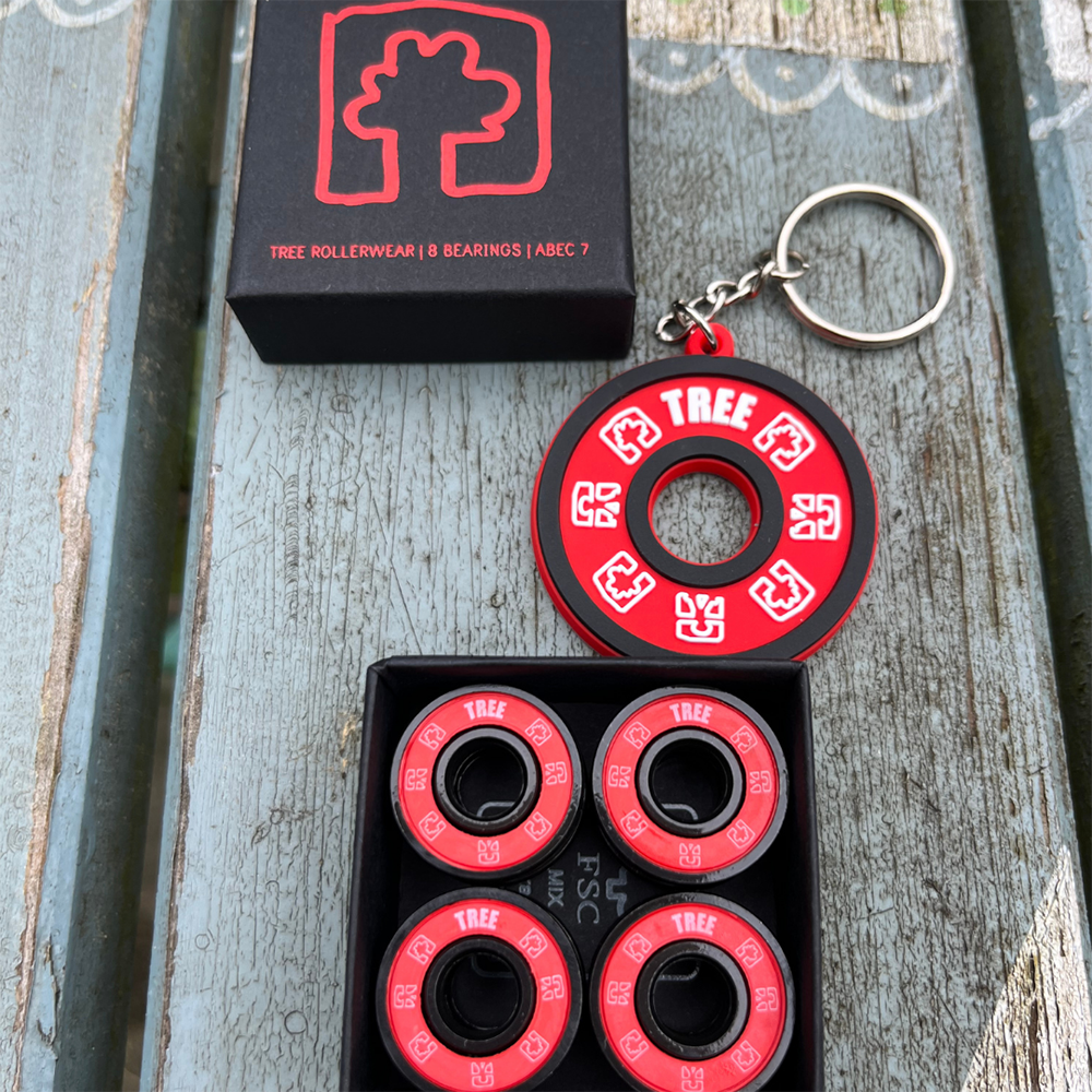 Abec 7 Bearings red 8-pack