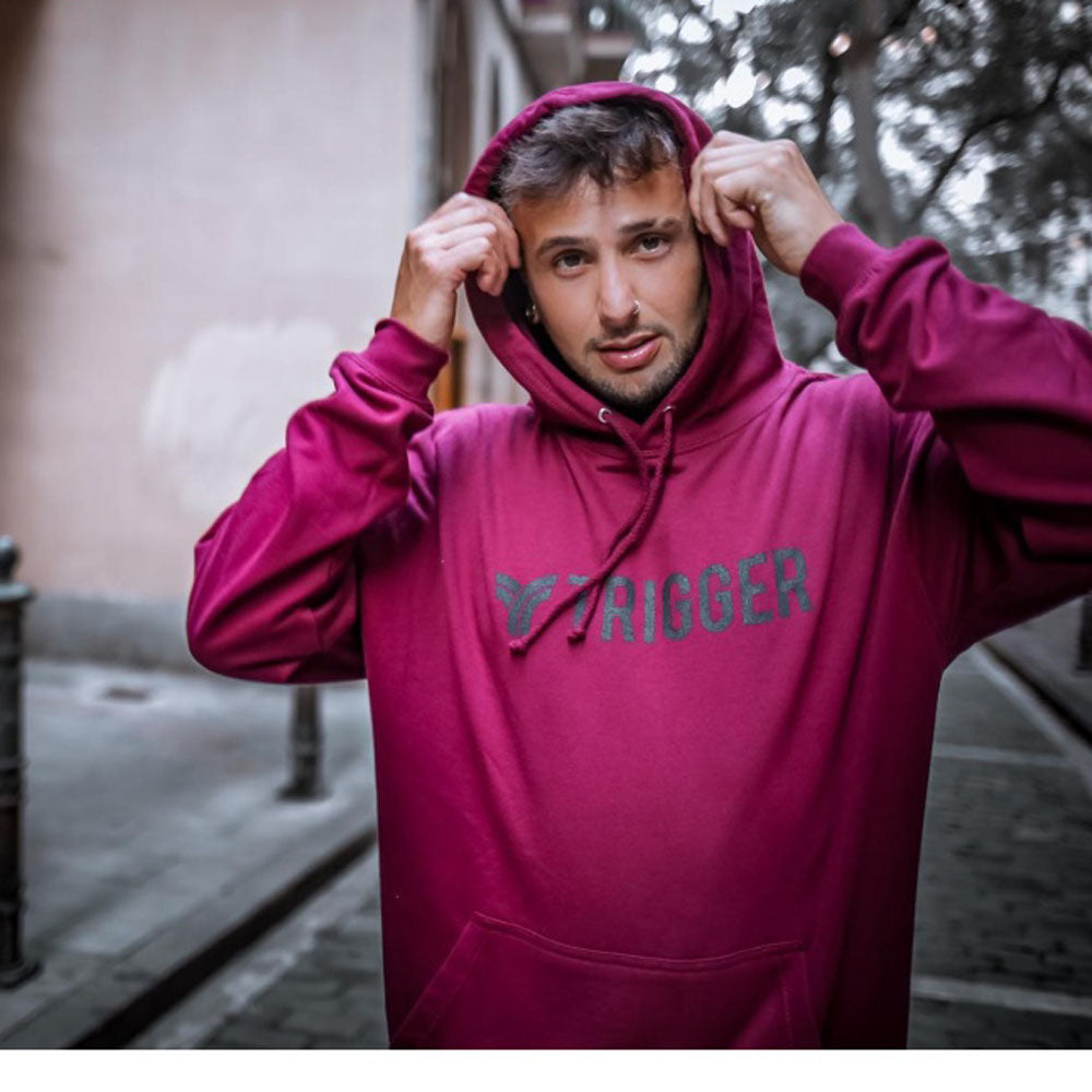 College hoodie burgundy